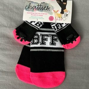 Chatties BFF matching pet owner socks